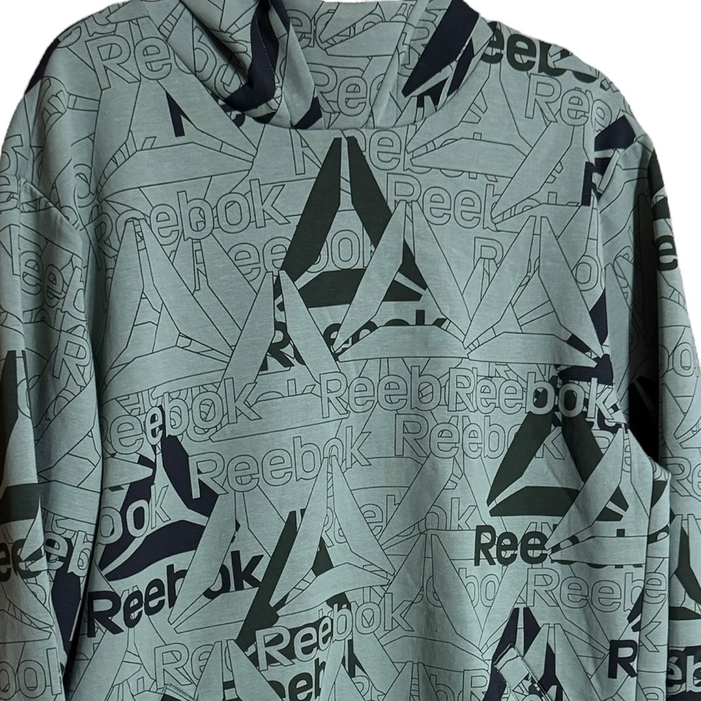 Reebok Men’s Unwind Hoodie Sz M New With Tags. Color is Sea Spray (green) - Picture 11 of 13